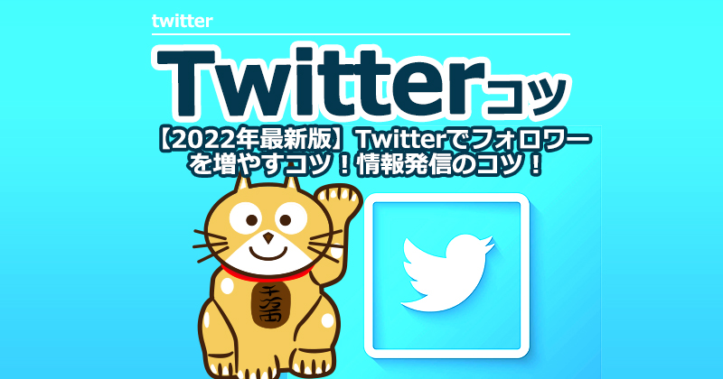 【2022年最新版】Twitterでフォロワーを増やすコツ！情報発信のコツ！
